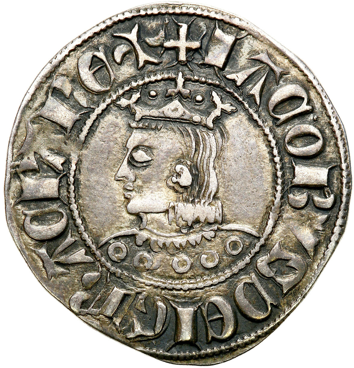 Hiszpania, Katalonia. Jaime II (1327-1335). Croat, Barcelona - ŁADNY